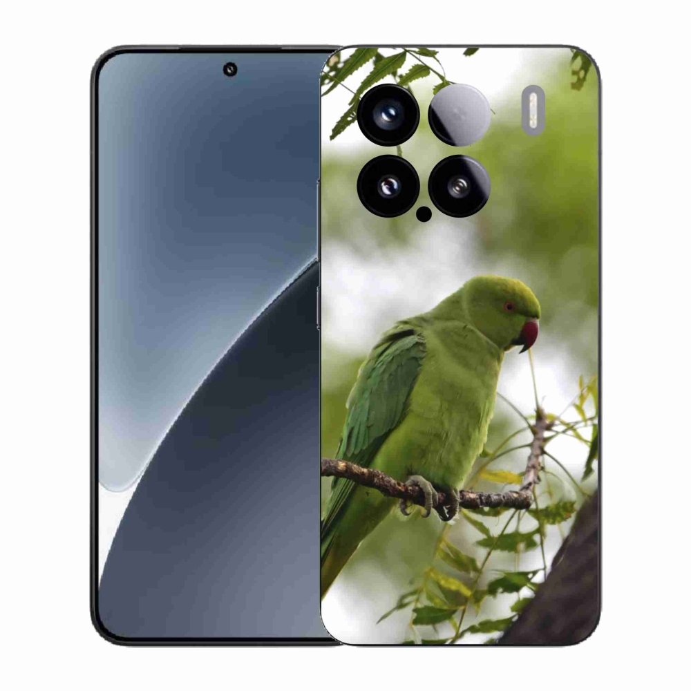 Gél borítás mmCase a Xiaomi 15-öshöz - zöld papagáj