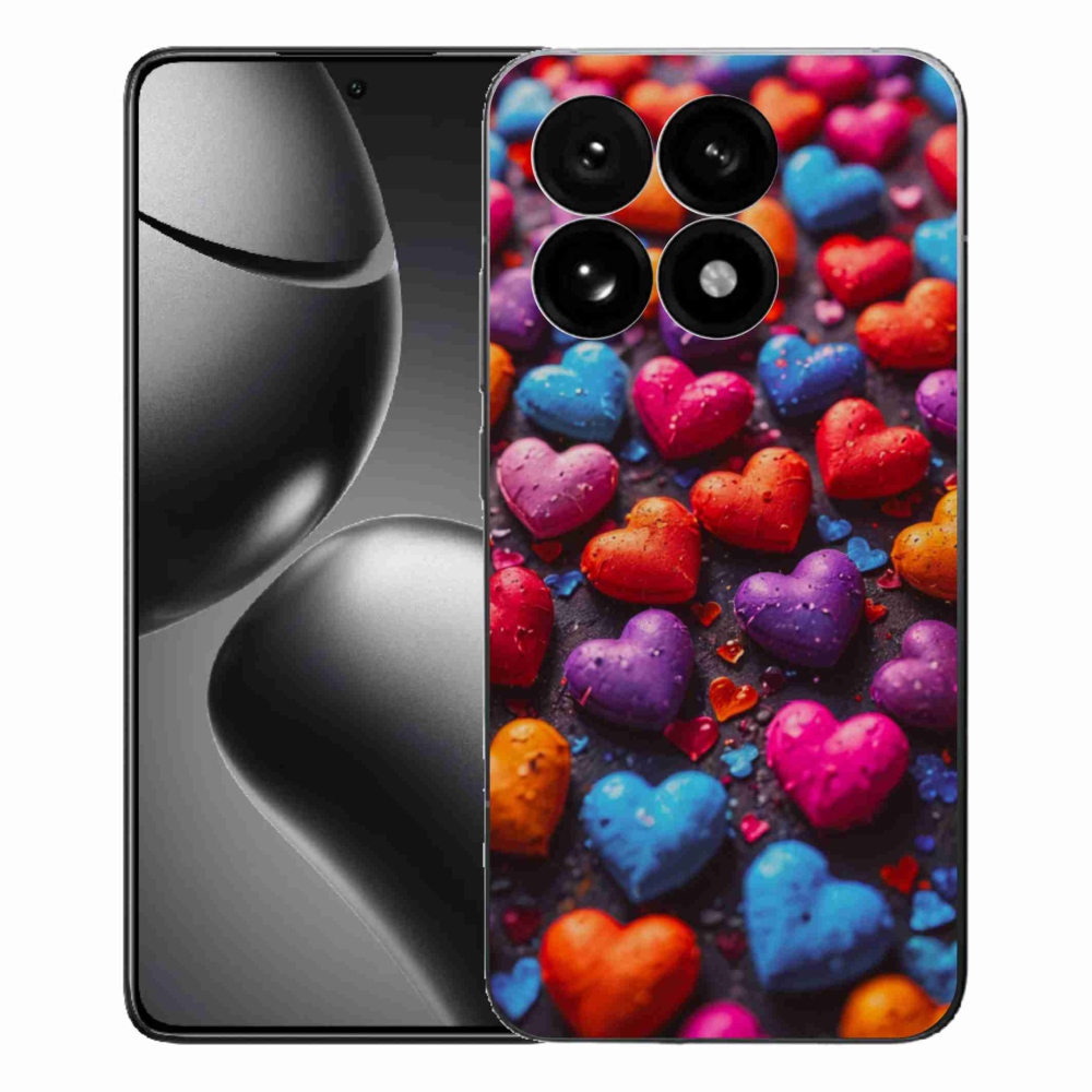 Gél borítás mmCase a Xiaomi 15T-hez - színes szív