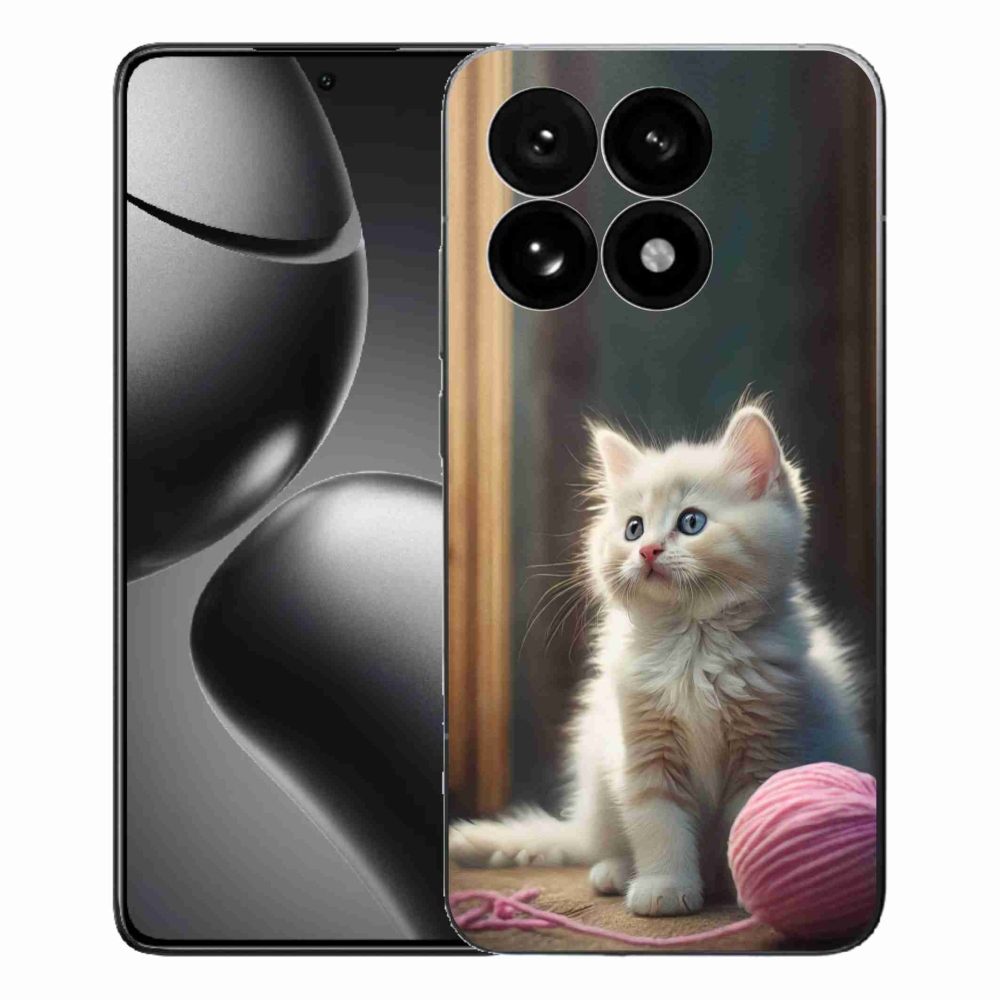 Gél borítás mmCase a Xiaomi 15T-hez - fehér cica 2