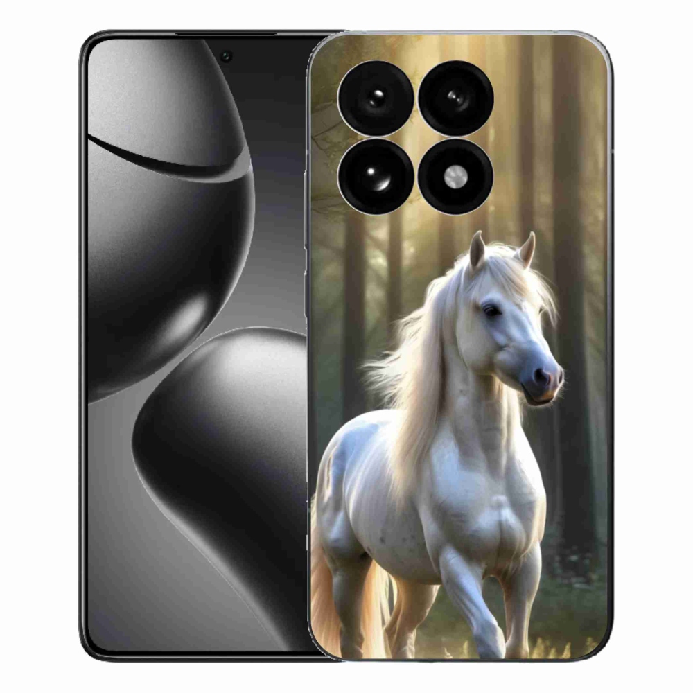 Gél borítás mmCase a Xiaomi 15T-hez - fehér ló 3