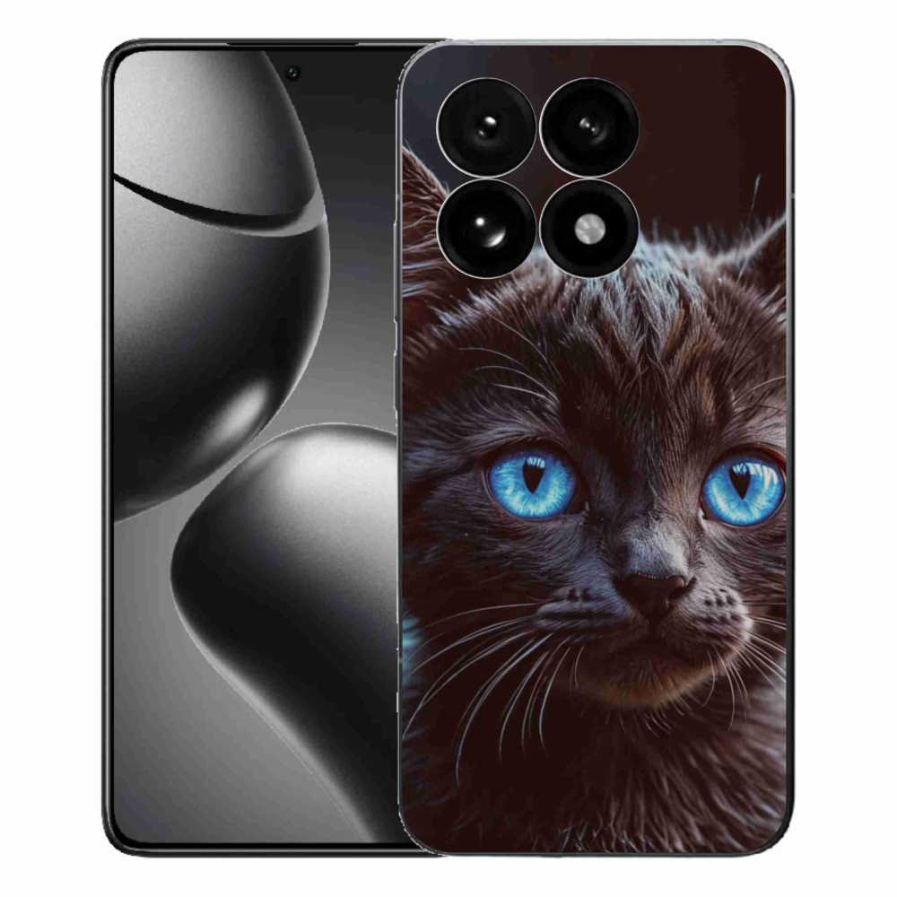 Gél borítás mmCase a Xiaomi 15T-hez - fekete cica 2