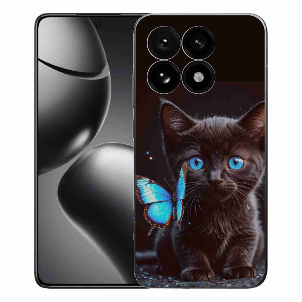 Gél borítás mmCase a Xiaomi 15T-hez - fekete cica 3