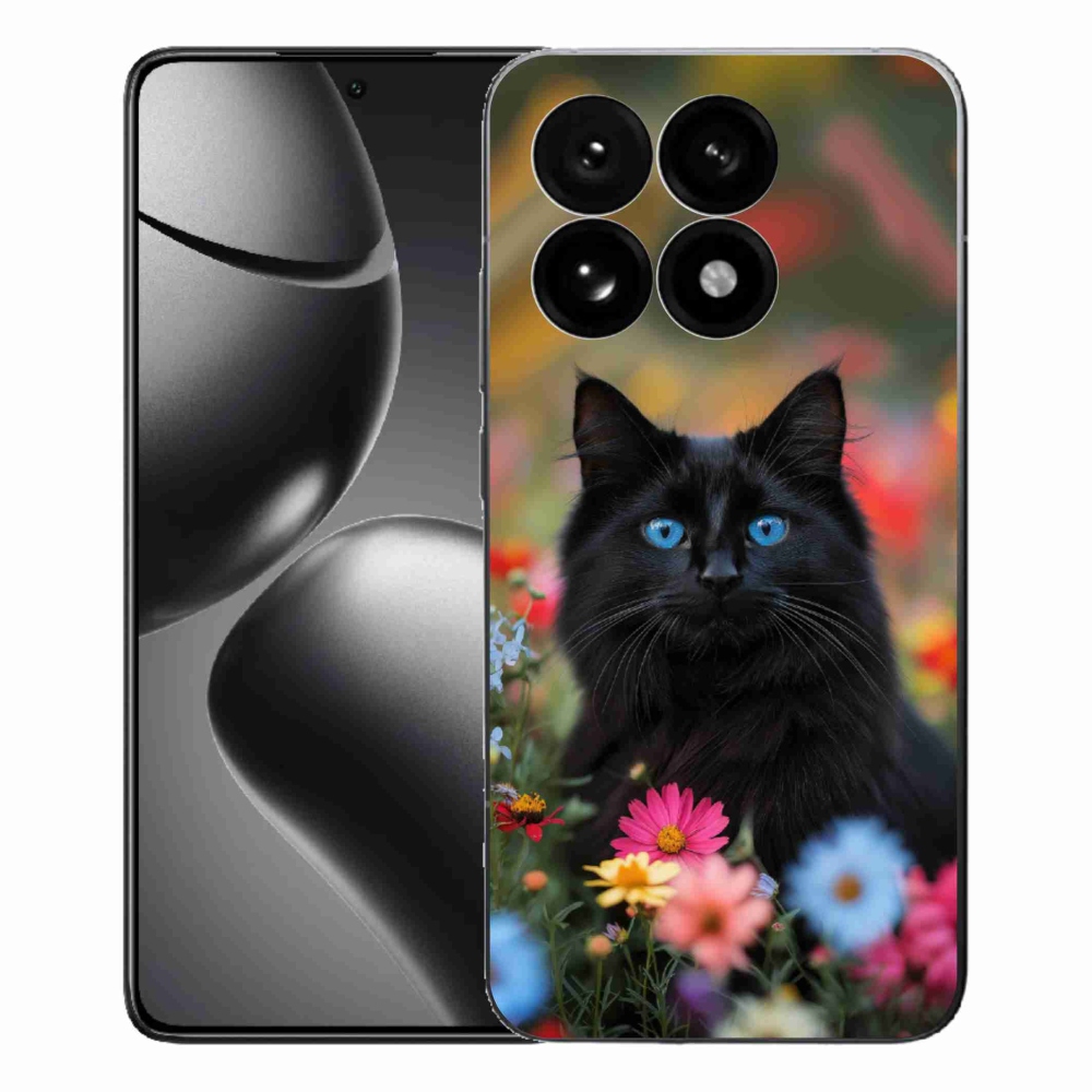 Gél borítás mmCase a Xiaomi 15T-hez - fekete cica 4