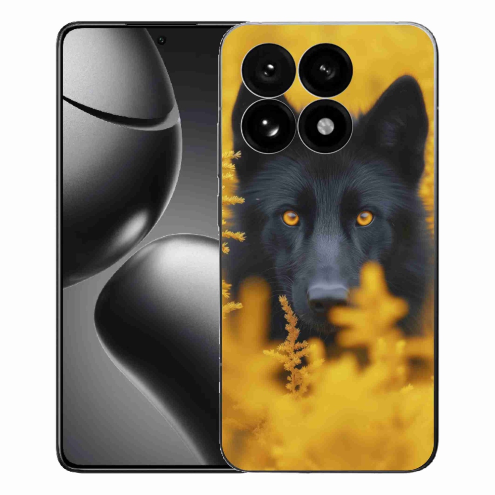 Gél borítás mmCase a Xiaomi 15T-hez - fekete farkas 2