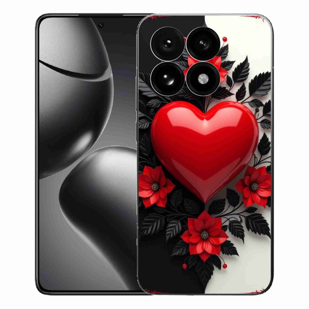 Gél borítás mmCase a Xiaomi 15T-hez - piros szív