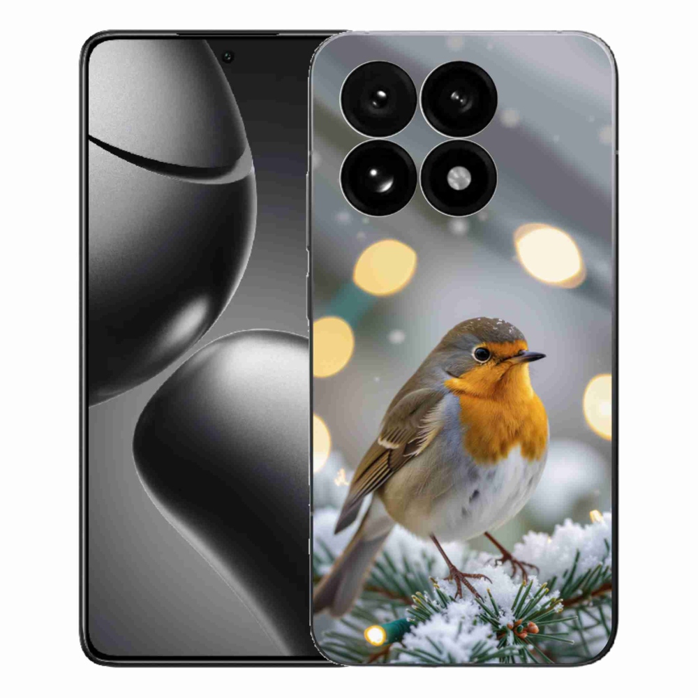 Gél borítás mmCase a Xiaomi 15T-hez - piros télen