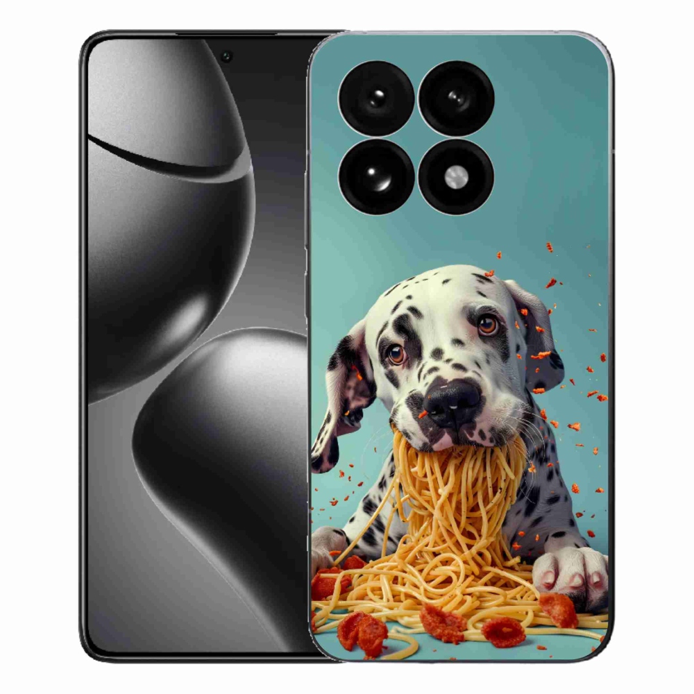 Gél borítás mmCase a Xiaomi 15T-hez - Dalmát és spagetti