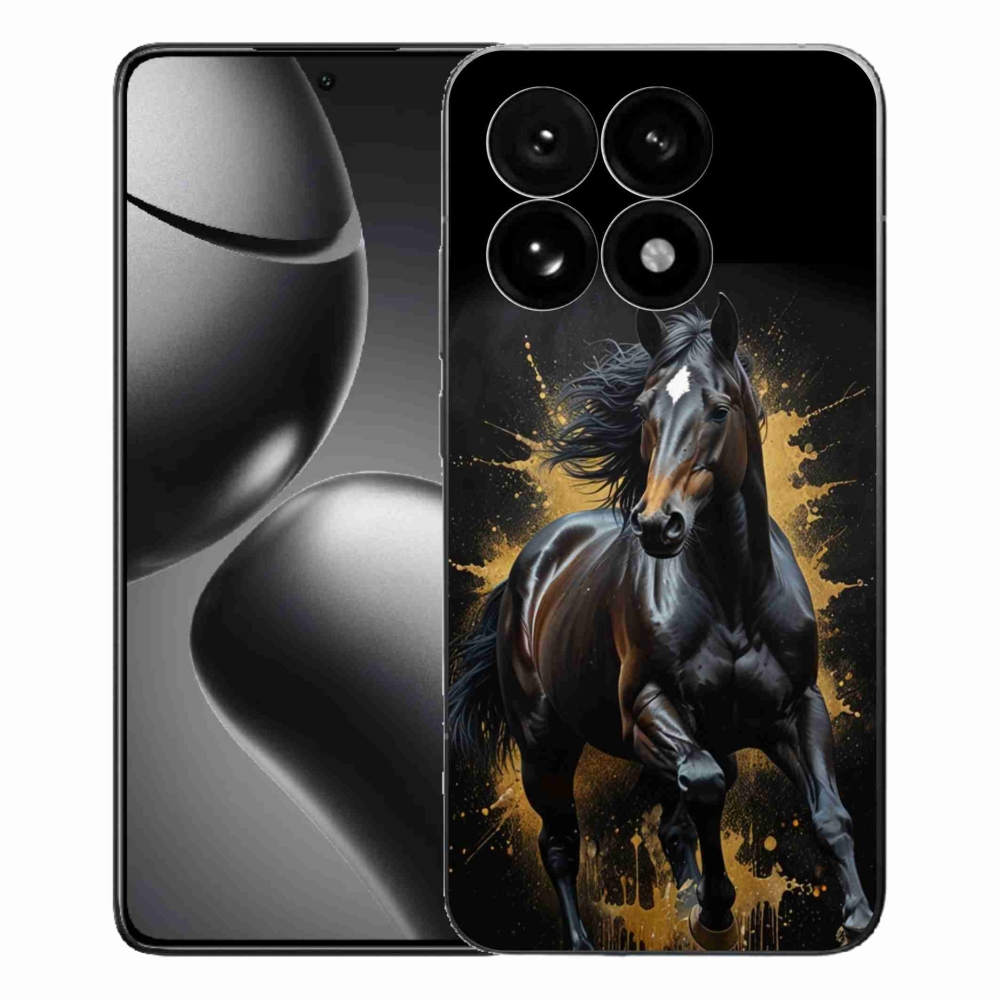 Gél borítás mmCase a Xiaomi 15T-hez - elegáns fekete ménes