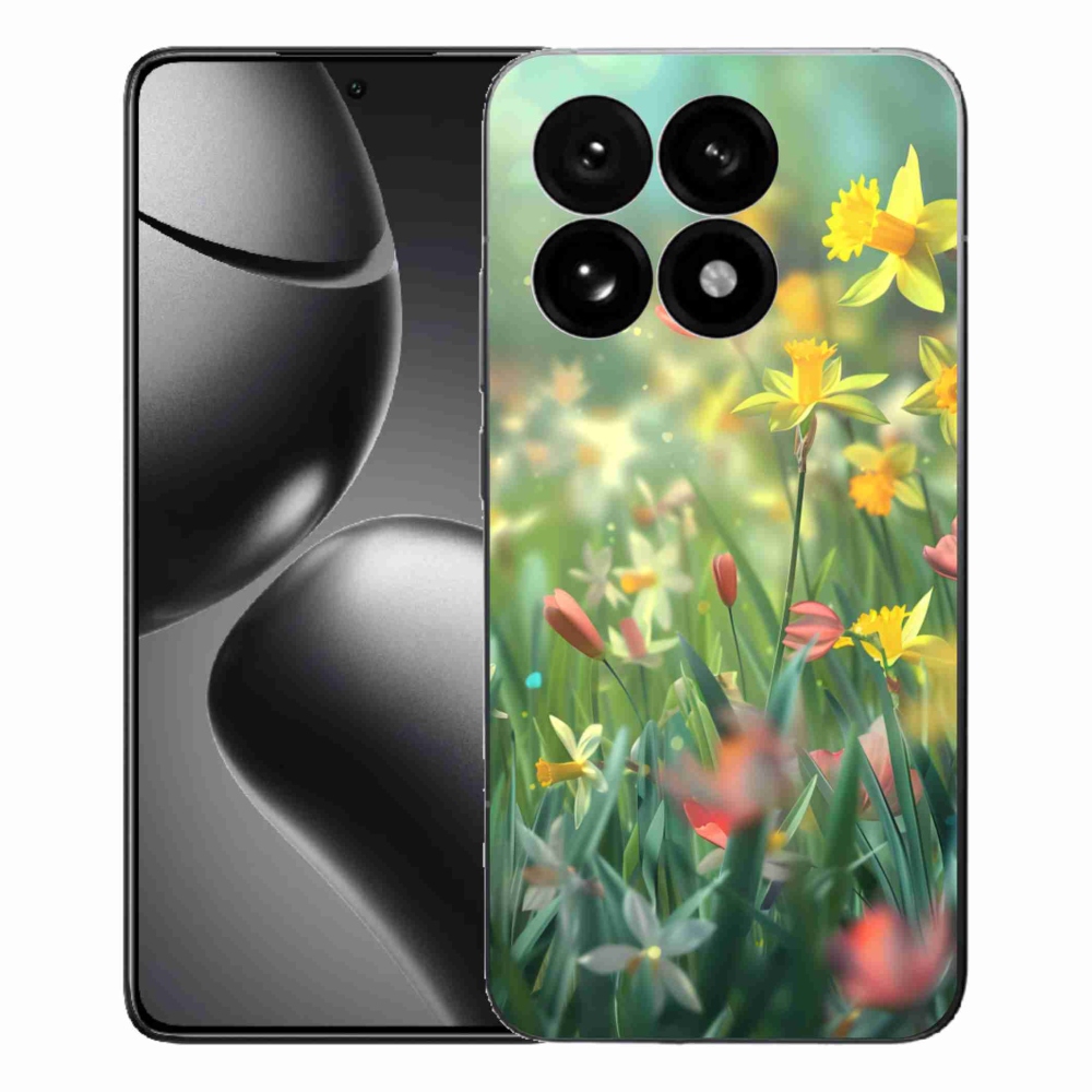 Gél borító mmCase a Xiaomi 15T-hez - tavaszi virágok