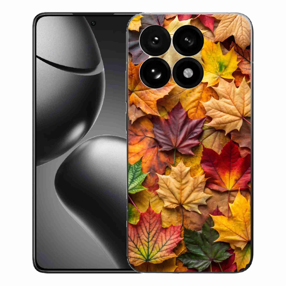 Gél borítás mmCase a Xiaomi 15T-hez - juharlevelek 2