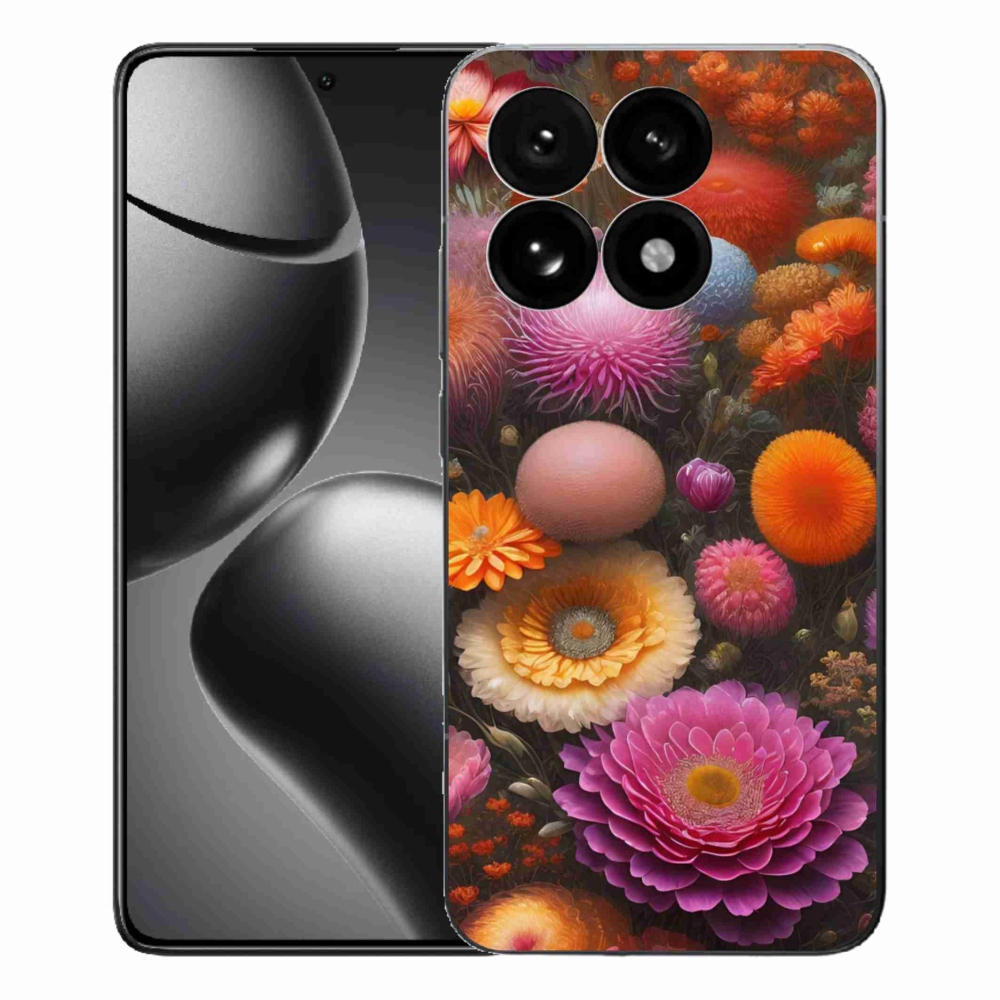 Gél borító mmCase a Xiaomi 15T számára - virágos kompozíció