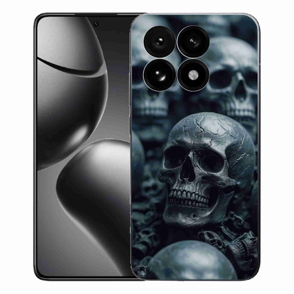 Gél borítás mmCase a Xiaomi 15T számára - koponya 2