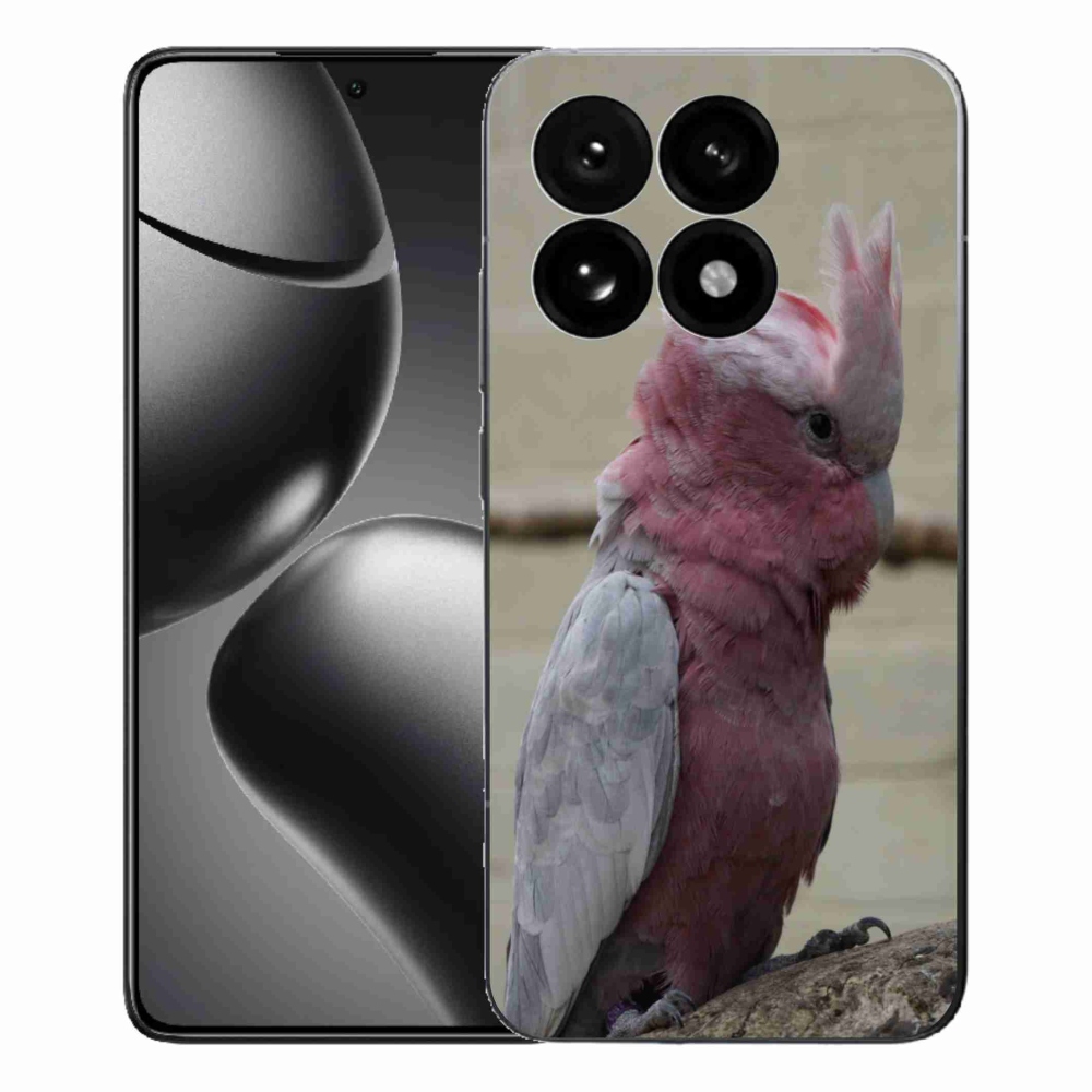 Gél borítás mmCase a Xiaomi 15T-hez - papagáj kakadu rózsaszínű