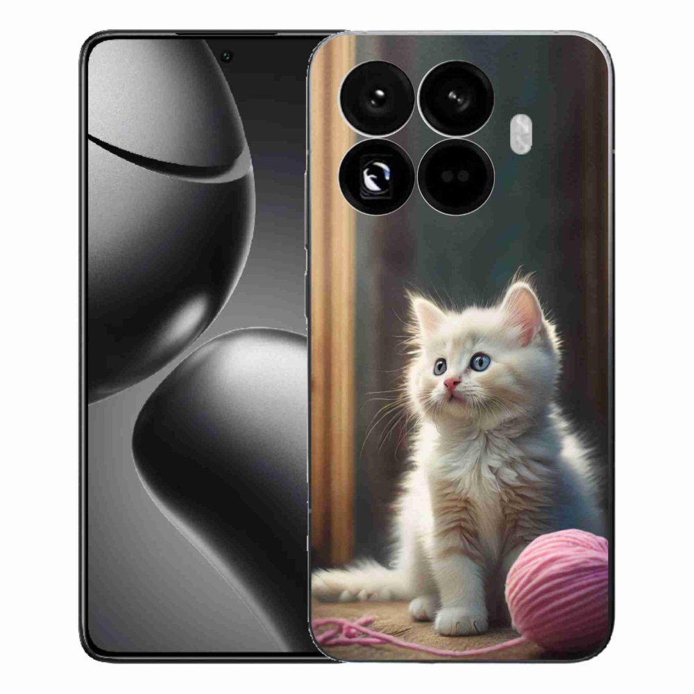 Gél borítás mmCase a Xiaomi 15T Pro számára - fehér cica 2