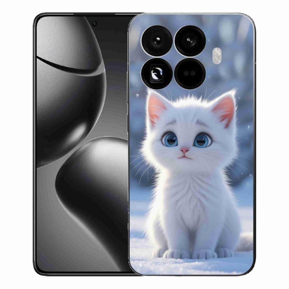 Gél borítás mmCase a Xiaomi 15T Pro számára - fehér cica 3