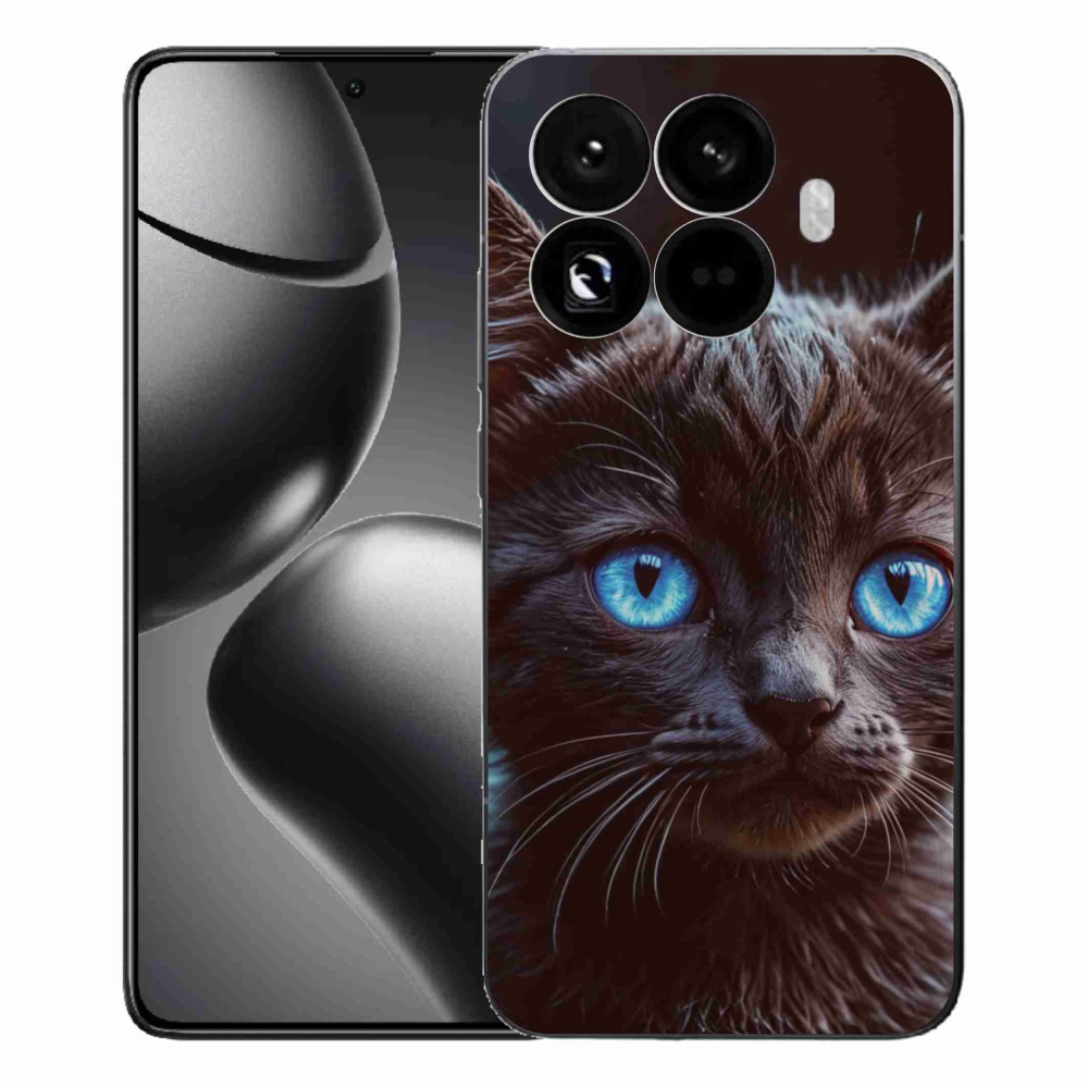 Gél borítás mmCase a Xiaomi 15T Pro számára - fekete cica 2