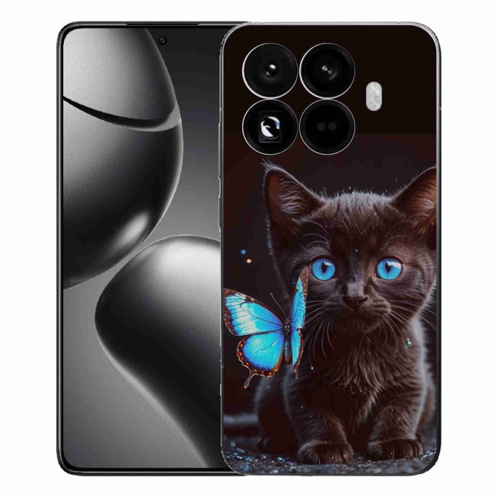 Gél borítás mmCase a Xiaomi 15T Pro számára - fekete cica 3