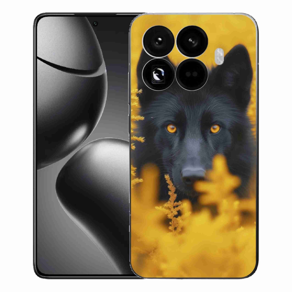 Gél borítás mmCase a Xiaomi 15T Pro-hoz - fekete farkas 2