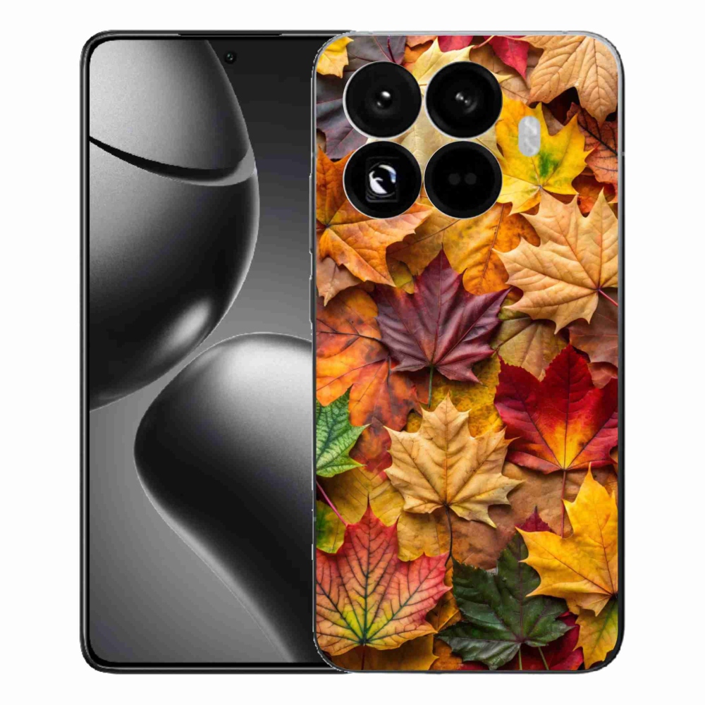 Gél borítás mmCase a Xiaomi 15T Pro számára - juharlevelek 2