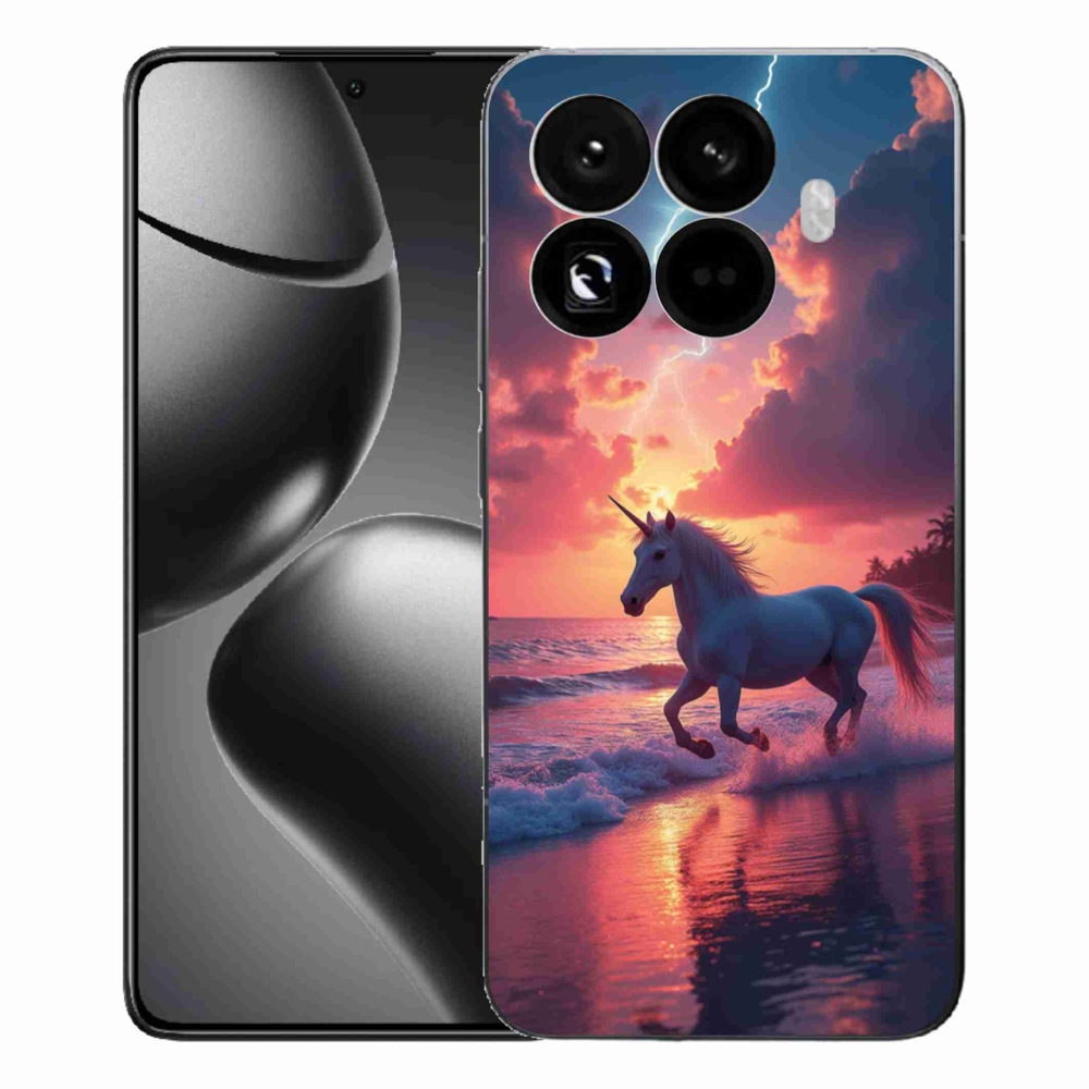 Gél borítás mmCase a Xiaomi 15T Pro számára - egyszarvú a tengerparton