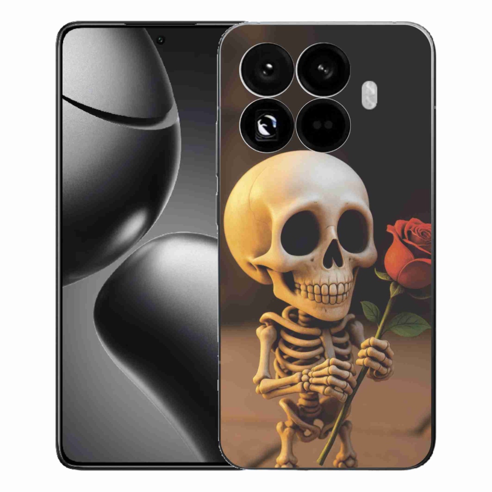 Gél borítás mmCase a Xiaomi 15T Pro számára - csontváz rózsával