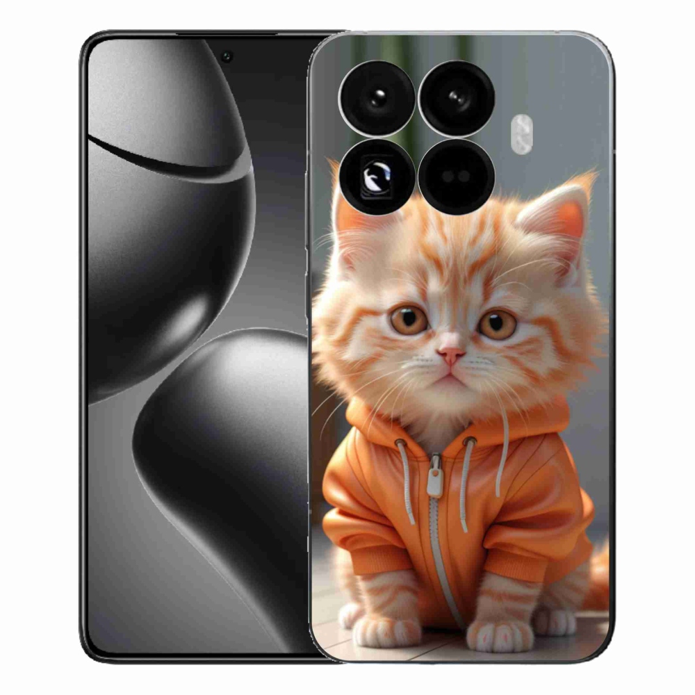 Gél borítás mmCase a Xiaomi 15T Pro számára - cica egy melegítőben