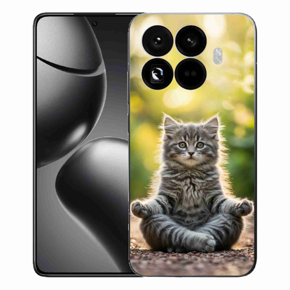 Gél borítás mmCase a Xiaomi 15T Pro számára - meditáló cica