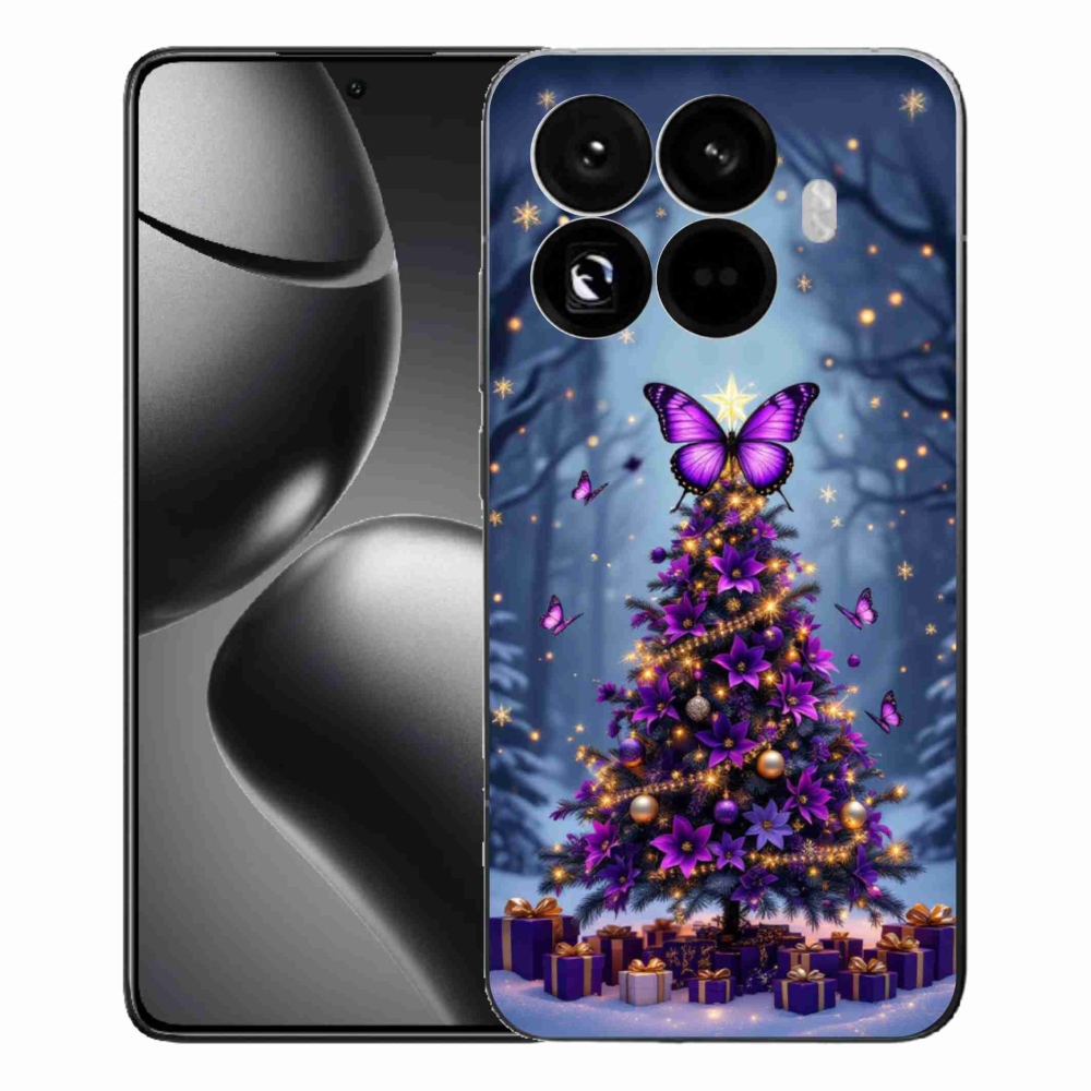 Gél borítás mmCase a Xiaomi 15T Pro számára - pillangó karácsonyfa