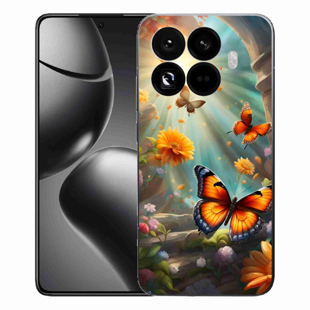 Gél borítás mmCase a Xiaomi 15T Pro számára - pillangókert 2