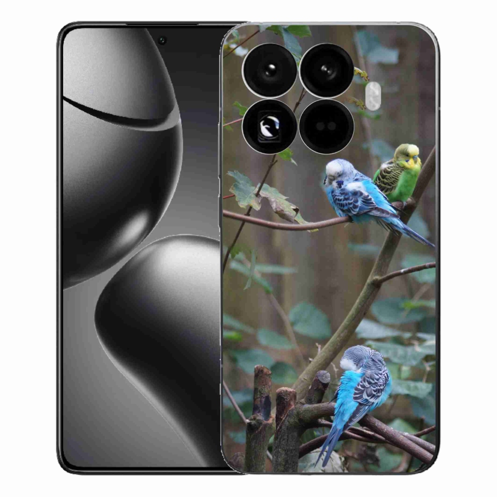 Gél borítás mmCase a Xiaomi 15T Pro számára - papagájok az ágon
