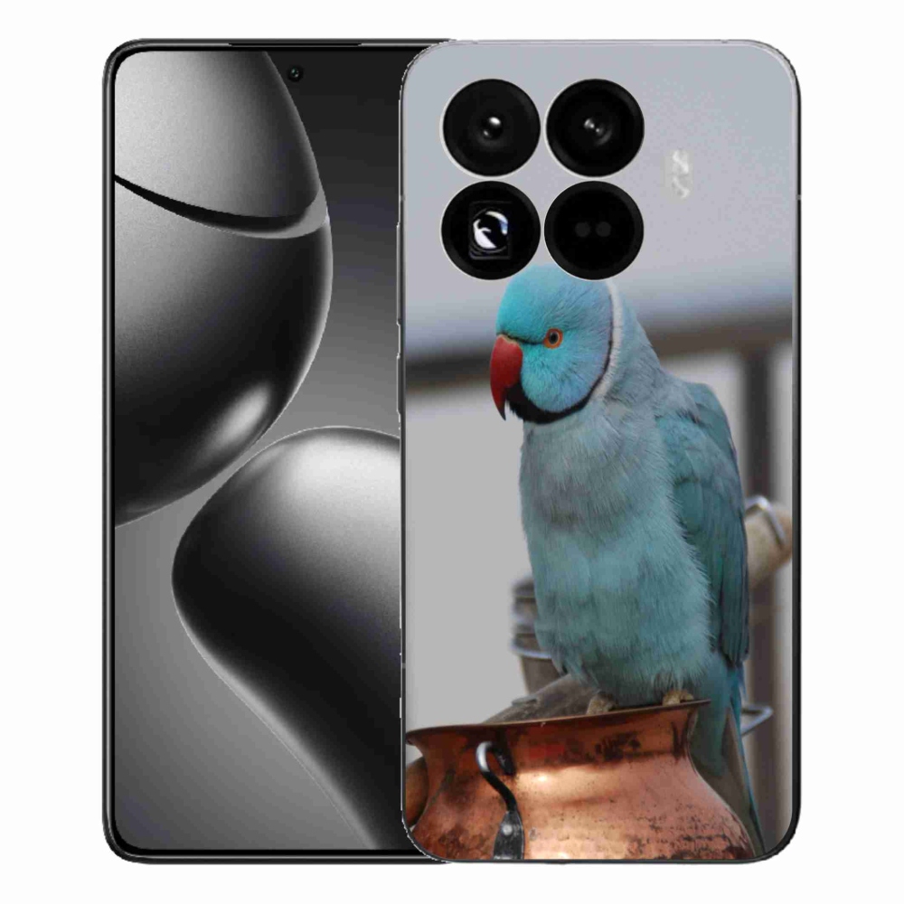 Gél borítás mmCase a Xiaomi 15T Pro készülékhez - papagáj alexander kék