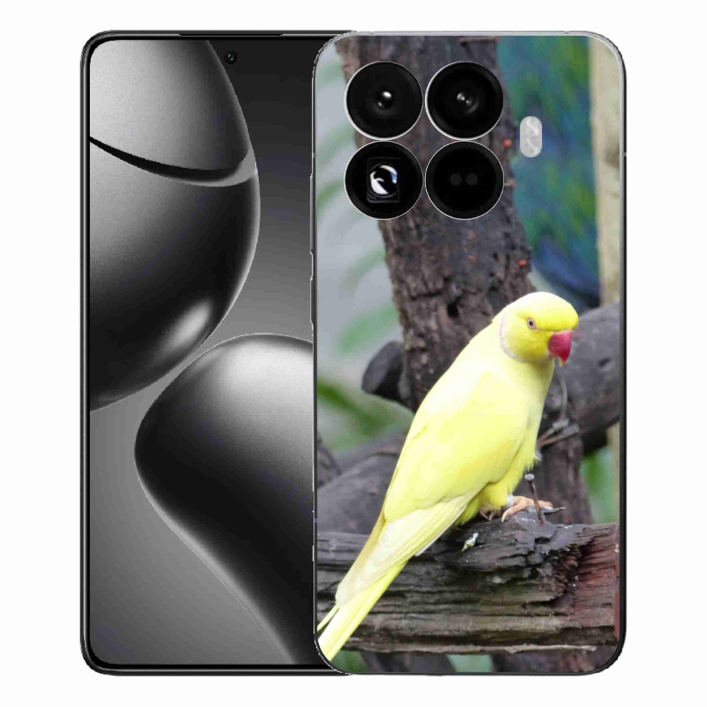Gél borítás mmCase a Xiaomi 15T Pro készülékhez - papagáj alexander sárga