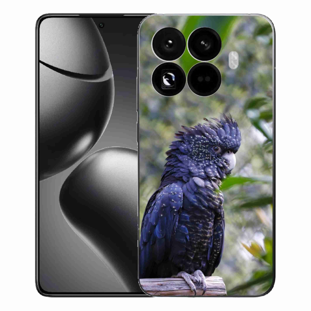 Gél borítás mmCase a Xiaomi 15T Pro számára - papagáj kakadu fekete
