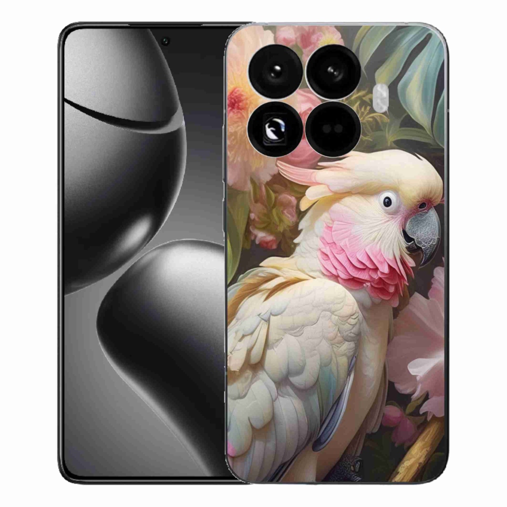 Gél borítás mmCase a Xiaomi 15T Pro készülékhez - papagáj kakadu rózsaszín 2