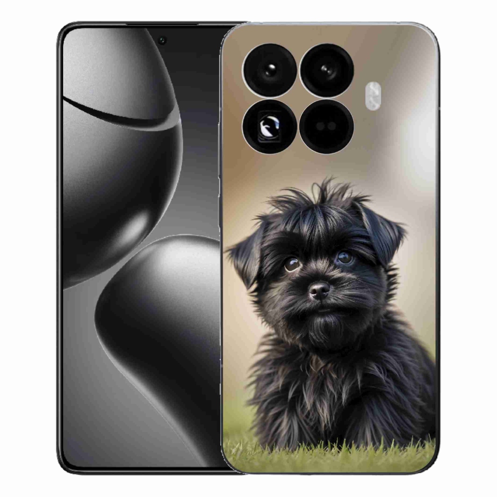 Gél borítás mmCase a Xiaomi 15T Pro számára - aranyos fekete kutya