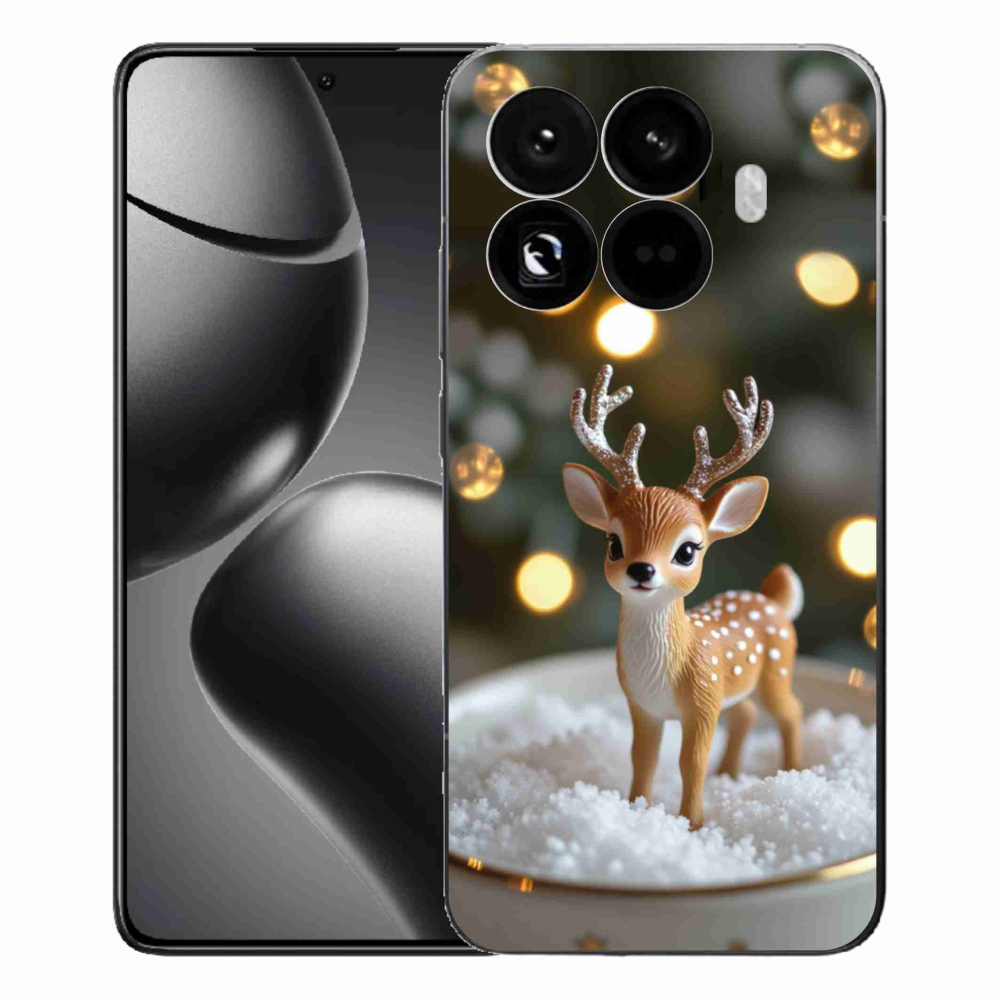 Gél borítás mmCase a Xiaomi 15T Pro számára - aranyos karácsonyi szarvasok