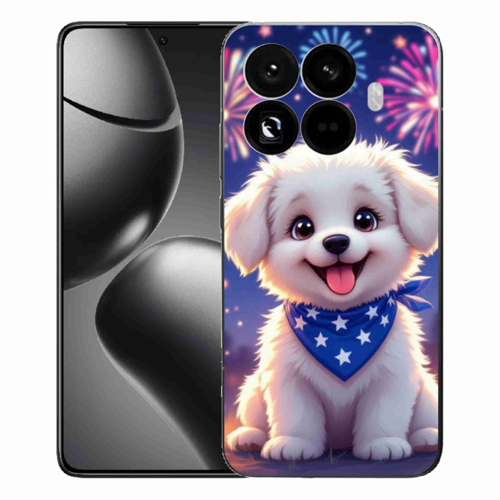 Gél borítás mmCase a Xiaomi 15T Pro számára - ünnepi kölyökkutya