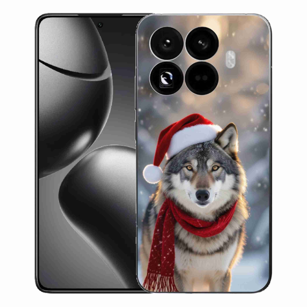 Gél borítás mmCase a Xiaomi 15T Pro számára - Karácsonyi farkas