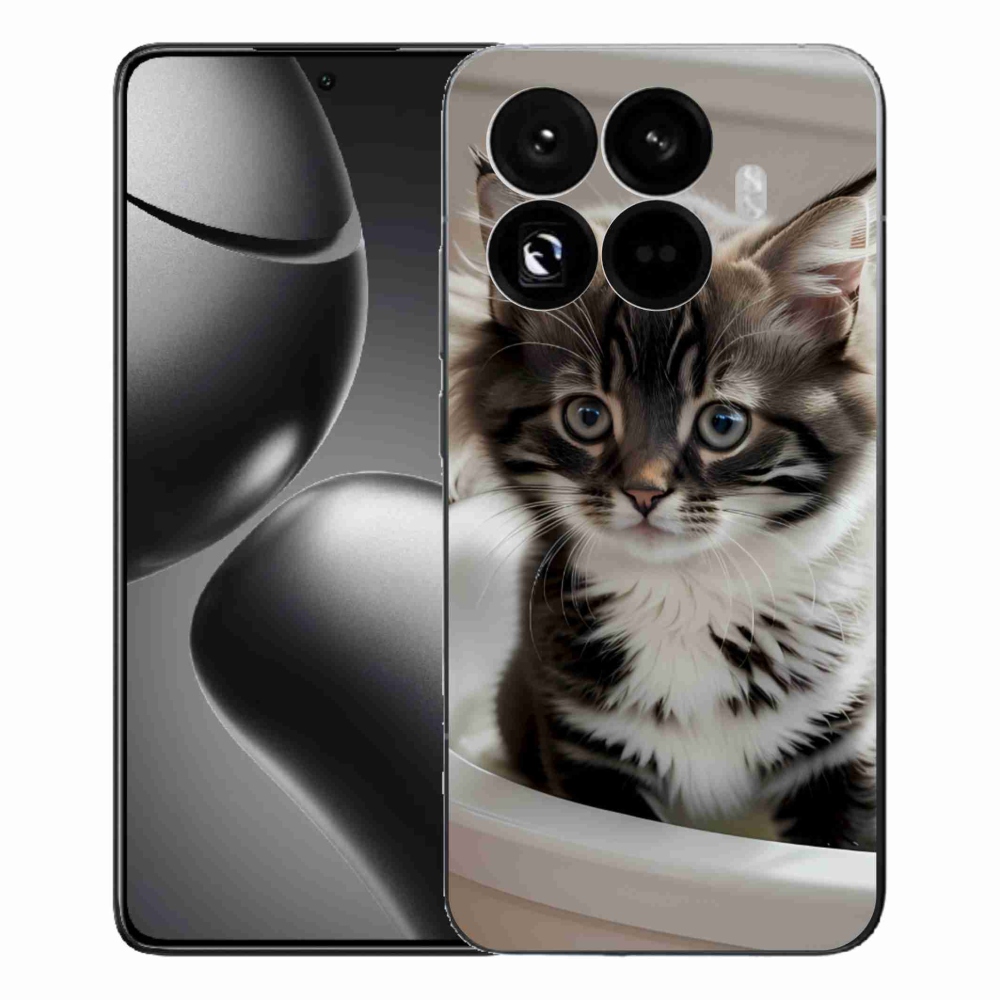 Gél borító mmCase a Xiaomi 15T Pro számára - kíváncsi cica