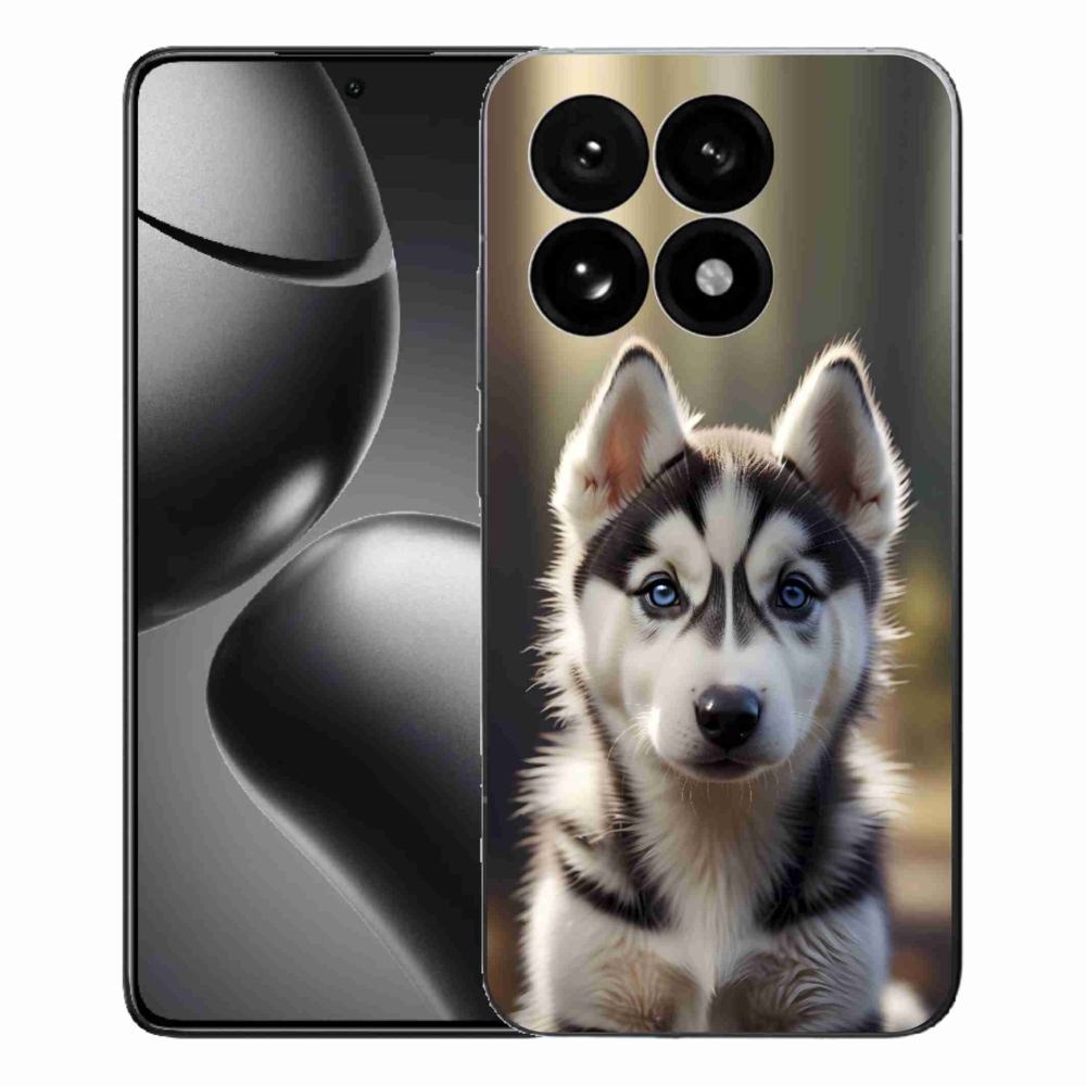Gél borító mmCase a Xiaomi 15T-hez - aranyos szibériai husky