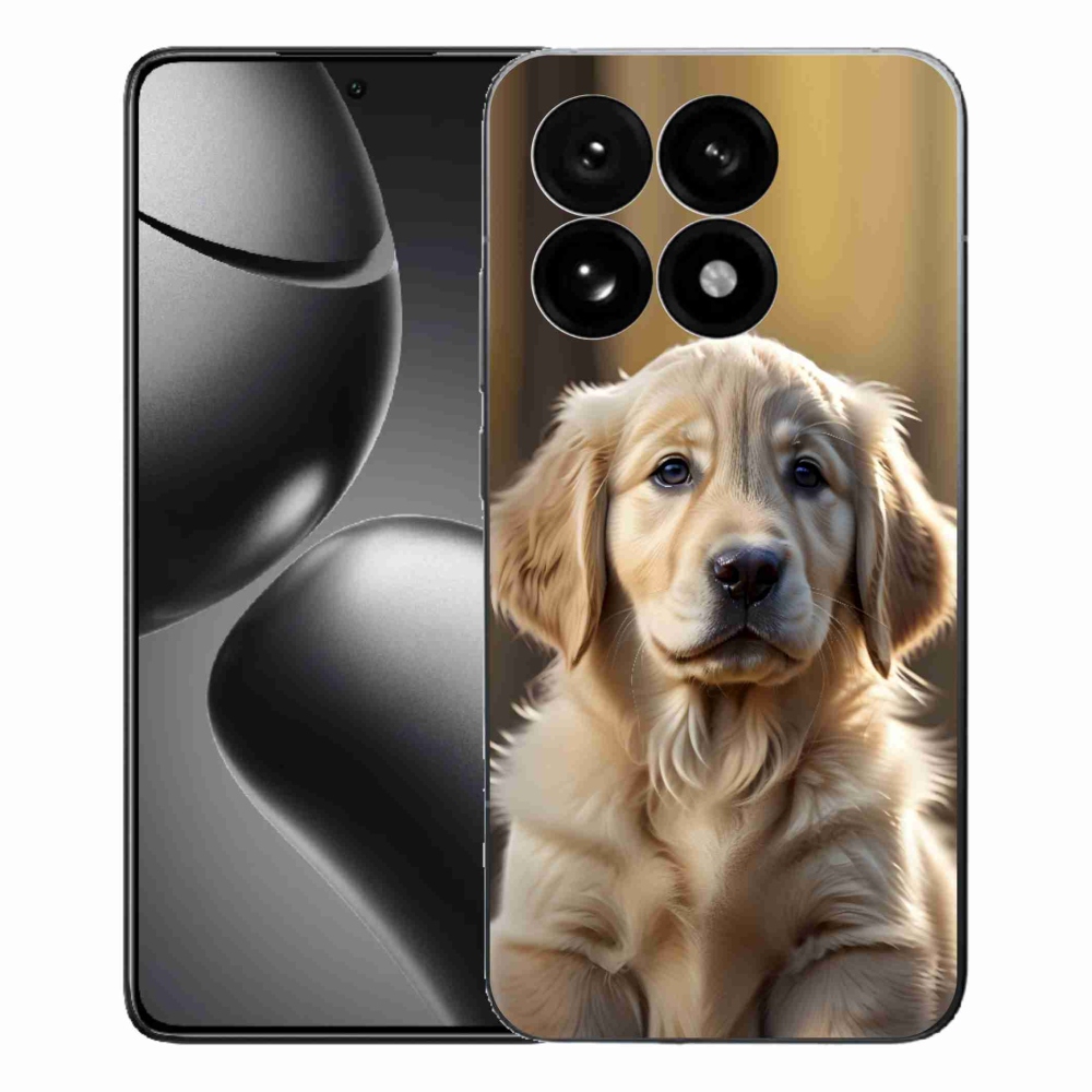 Gél borítás mmCase a Xiaomi 15T-hez - aranyos arany retriever