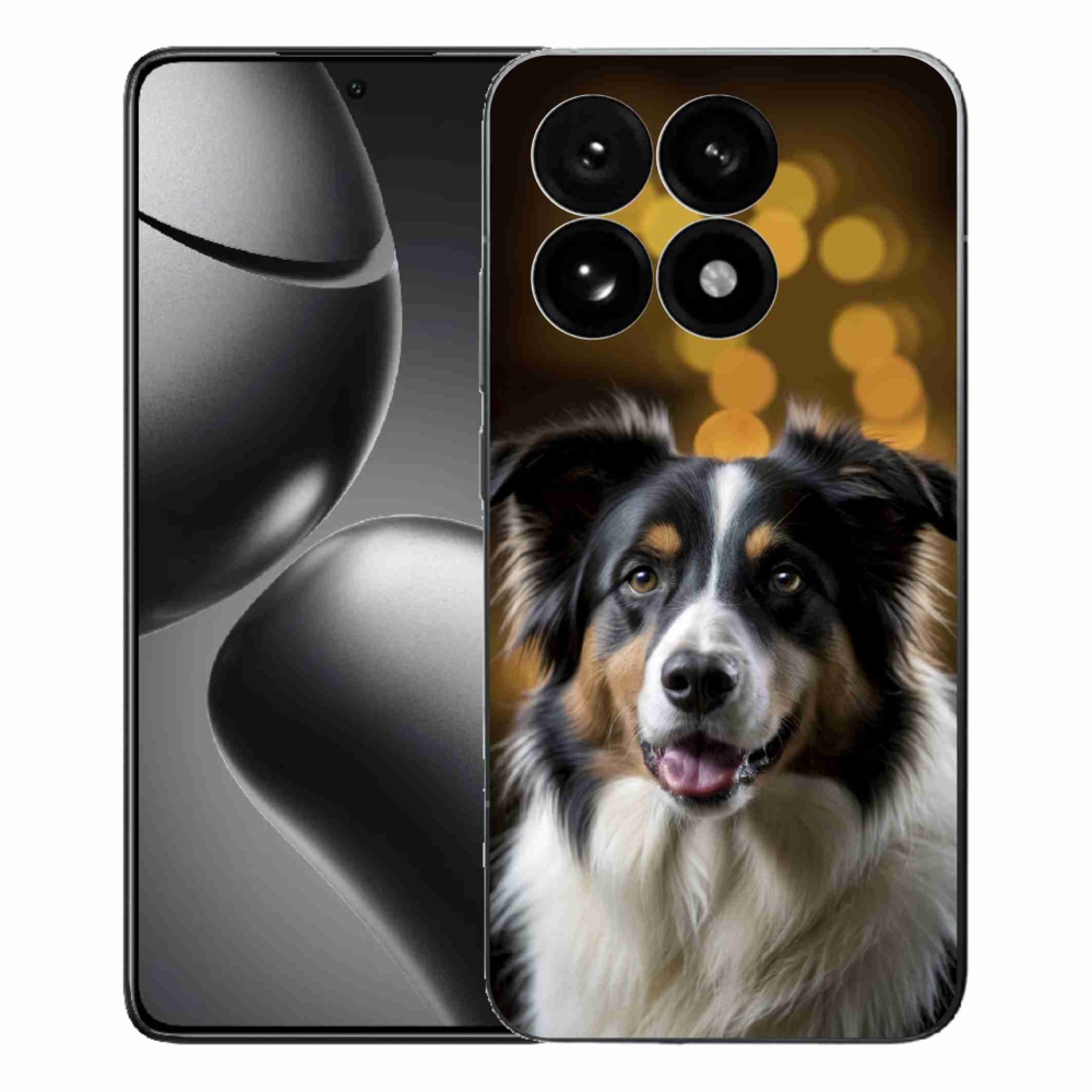 Gél borítás mmCase a Xiaomi 15T-hez - mosolygó ausztrál juhászkutya