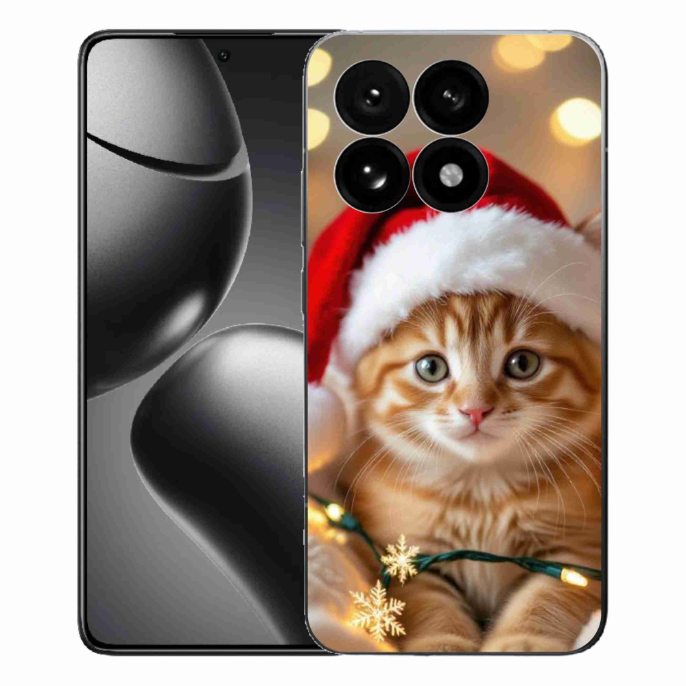 Gél borítás mmCase a Xiaomi 15T-hez - Karácsonyi cica