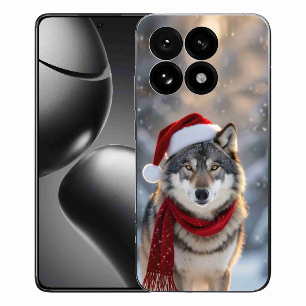 Gél borítás mmCase a Xiaomi 15T-hez - Karácsonyi farkas