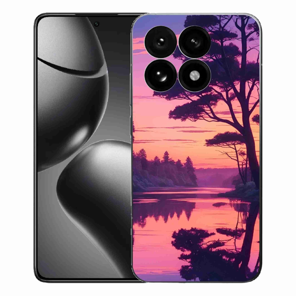 Gél borító mmCase a Xiaomi 15T-hez - naplemente a tó felett