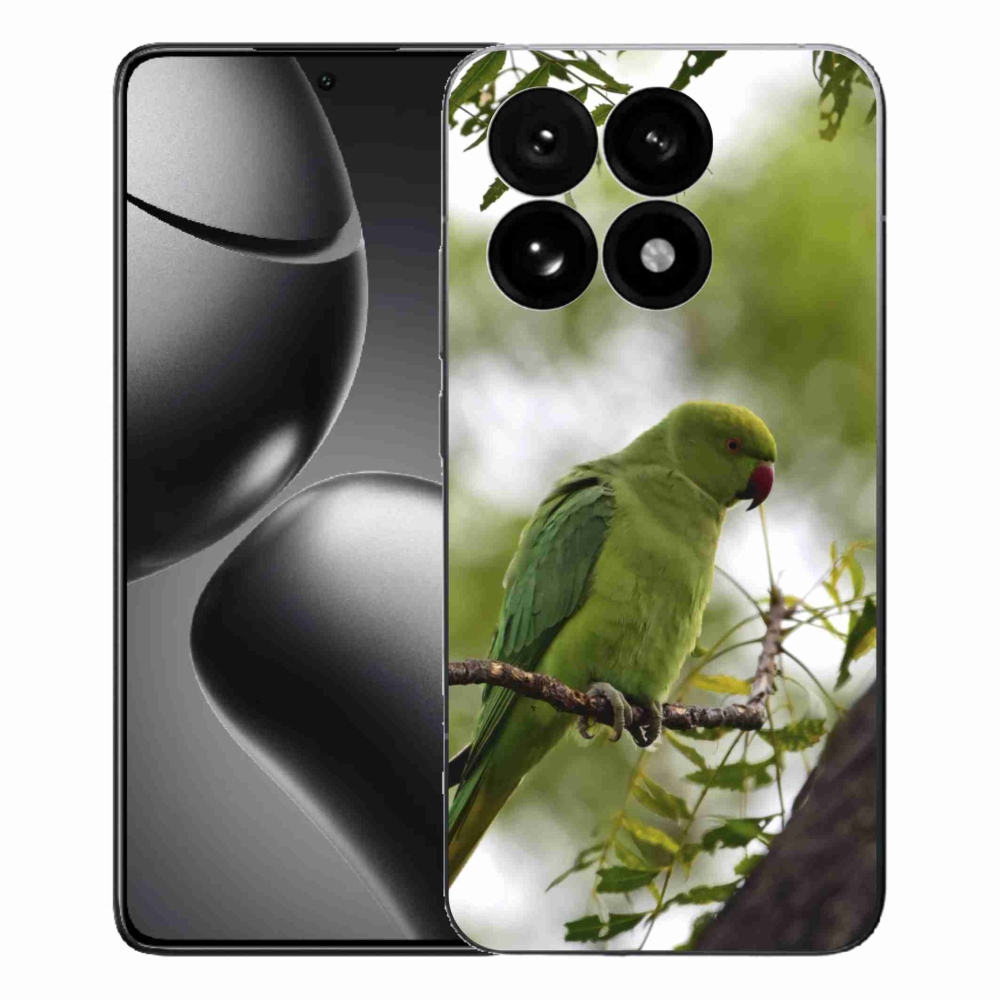 Gél borítás mmCase a Xiaomi 15T-hez - zöld papagáj