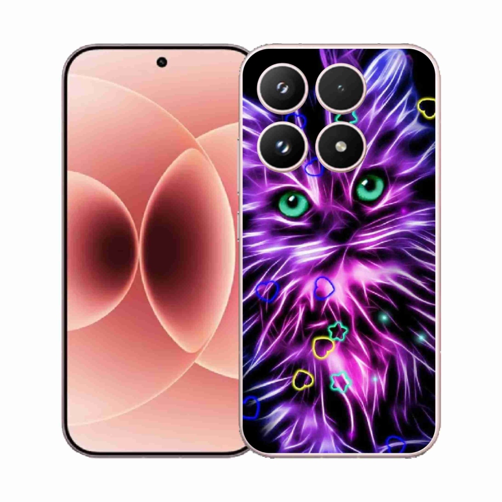 Gél borító mmCase a Xiaomi 17 - absztrakt macska számára