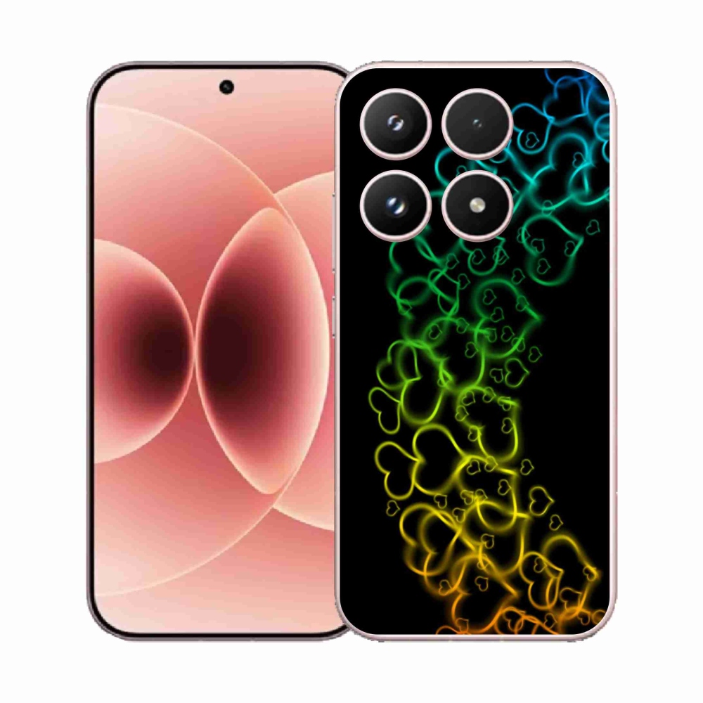 Gél borító mmCase a Xiaomi 17 - színes szívek számára