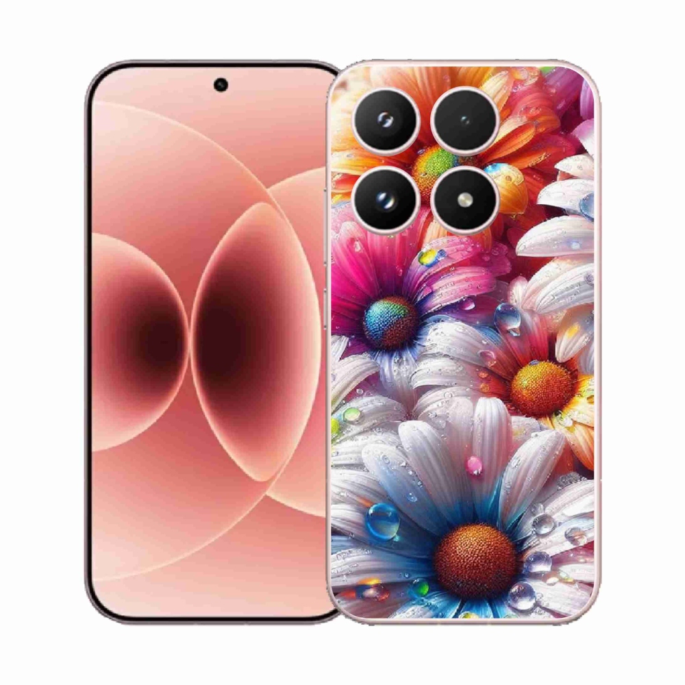 Gél borító mmCase a Xiaomi 17 - színes százszorszépek számára