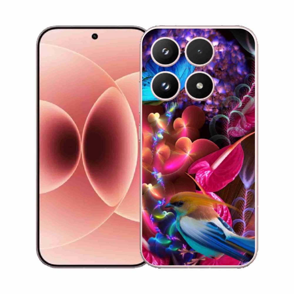 Gél borítás mmCase a Xiaomi 17 - színes virágokhoz